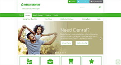 Desktop Screenshot of deltadentalmi.com