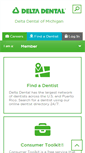 Mobile Screenshot of deltadentalmi.com